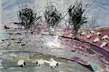 100 YARDS FROM HOME 1 by Kelvin Burr, Painting, Acrylic on paper