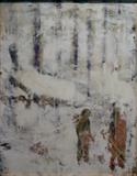 2 Ancestors Talking by Kelvin Burr, Painting, Lime, Marble Dust , Pigment, Watercolour,Wax Soap