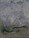 Dartmoor Sketch 3 by Kelvin Burr, Painting, Lime, Marble Dust , Pigment, Watercolour,Wax Soap