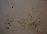 Drawing with eyes shut 1 by Kelvin Burr, Drawing
