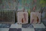 In The Studio 2011 by Kelvin Burr, Painting, Plaster