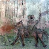 Riding The Fire Horse by Kelvin Burr, Painting
