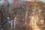 Running 4 by Kelvin Burr, Painting, Mixed Media on paper