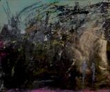 Running 7 by Kelvin Burr, Painting, Mixed Media on paper
