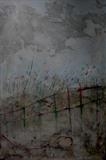 The Ghosts Of Wolves by Kelvin Burr, Painting, Acrylic and charcoal on canvas