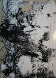White V Black 2 by Kelvin Burr, Painting, Oil on Board