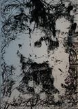 White V Black 4 by Kelvin Burr, Painting, Oil on Board