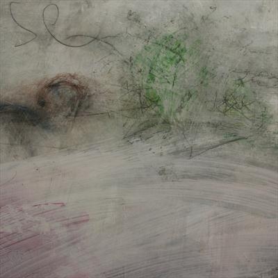 Marks and the void close up 2 by Kelvin Burr, Painting, Lime,ash,pigment on board